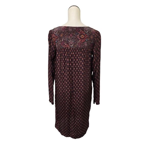Sundance Women's‎ Boho Kurta Tunic Dress Split Sides Silky V-neck Petite XS - Picture 2 of 15